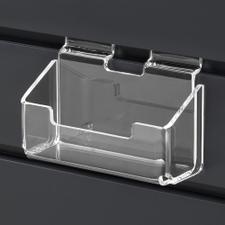 FlexiSlot® Lamellenwand Visitenkartenhalter aus Acrylglas